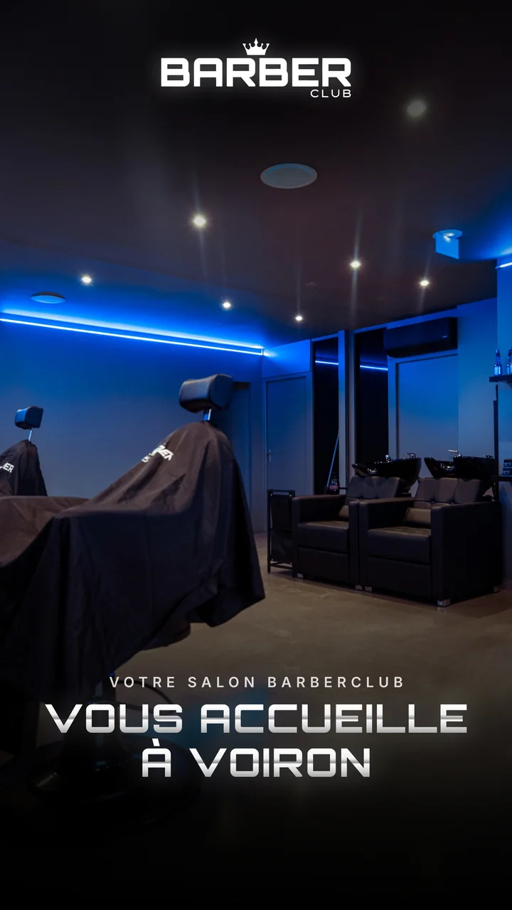 La story d'ouverture du BarberClub de Voiron : « Votre salon BarberClub vous accueille à Voiron »